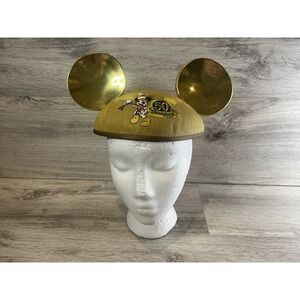 Disneyland Resort 50th Anniversary Gold Mouse Ears Hat‎ Adult Size 2005